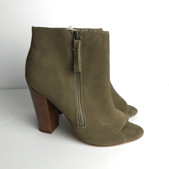 Zadig & Voltaire Peep Toe Suede Ankle Boots Sz 7 - Picture 4 of 7